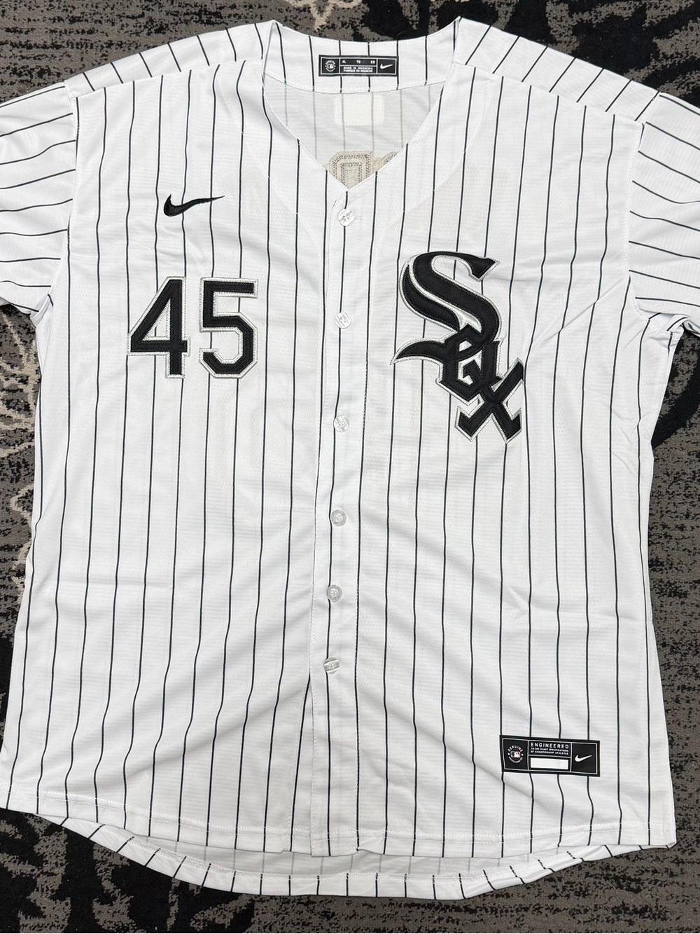 Nike Michael Jordan Chicago White Sox Pinstripe Baseball Jersey #45